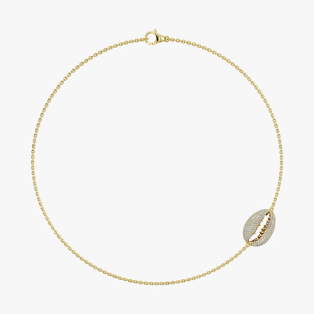 Seashell Diamond Necklace